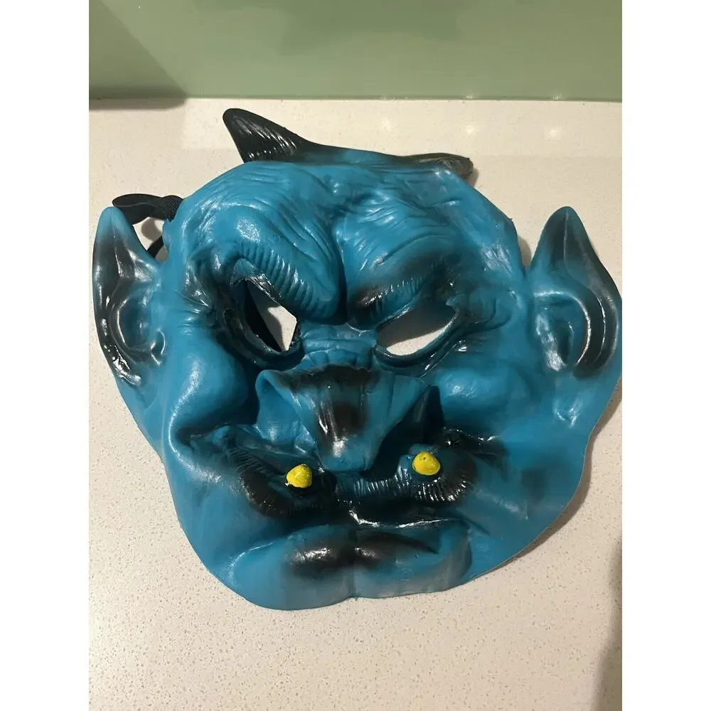 Vintage Halloween Ghoulish Rubber Laytex Masks Blue